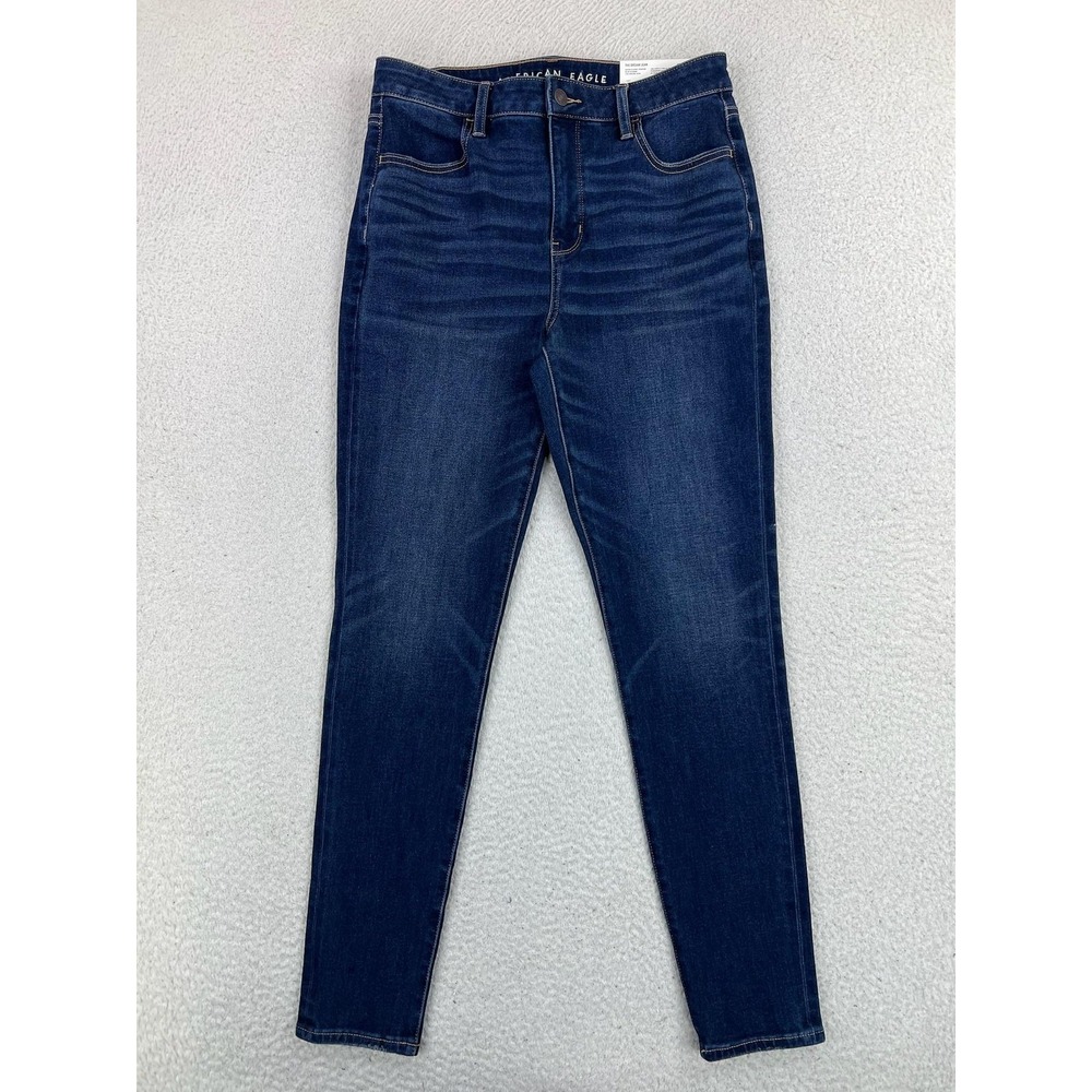 American Eagle The Dream Jean Jegging Jeans Womens 10 Blue High Rise Stretch